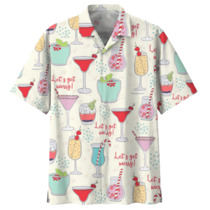 Cocktail  White Unique Design Unisex Hawaiian Shirt  - Thelegend59