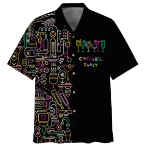 Cocktail Black Nice Design Unisex Hawaiian Shirt  - Thelegend59