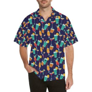 Cocktail Pattern Print Design Hawaiian Shirt  - Thelegend59