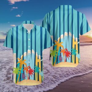 Coconut Beach Tropical Full Printing Hawaiian Aloha Hawaiian Shirtss  - Thelegend59