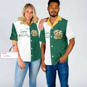 Color Of Love Green Stickers Custom Hawaiian Shirt  - Thelegend59