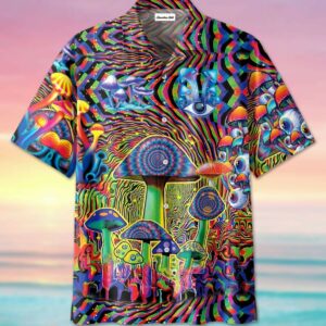 Colorful Hippie Mushroom Hawaiian Aloha Hawaiian Shirtss  - Thelegend59