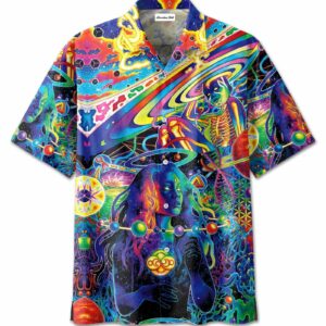 Colorful Hippie Tie-Dye Intelligence Hawaiian Aloha Hawaiian Shirtss  - Thelegend59