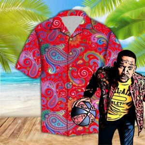 Colorful Red Paisley Print Hawaiian Aloha Hawaiian Shirtss  - Thelegend59