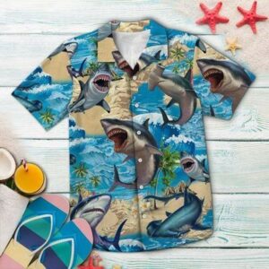 Cool Hawaiian Shirtshark Hawaiian Shirtsummer Ibe Tropical Hawaiian Aloha Hawaiian Shirts  - Thelegend59