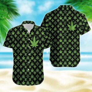 Cool Weed Tropical Full Printing Hawaiian Shirts  - Thelegend59