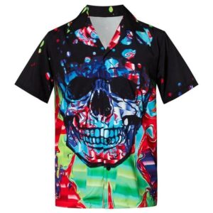 Cover Your Body With Amazing Mens Hawaiian Shirts Skull Printed  - Thelegend59