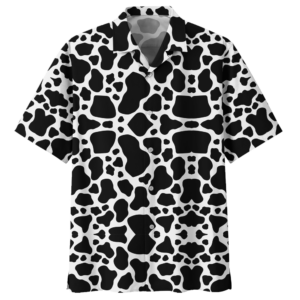 Cow Black Nice Design Unisex Hawaiian Shirt  - Thelegend59