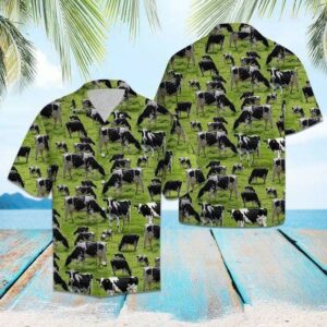 Cow Farm Hawaiian Aloha Hawaiian Shirtss Farmer Gift  - Thelegend59