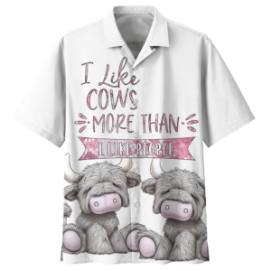 Cow White High Quality Unisex Hawaiian Shirt  - Thelegend59