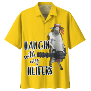 Cow Yellow Amazing Design Unisex Hawaiian Shirt  - Thelegend59