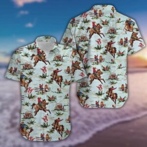 Cowboy Blue Summer Unisex Hawaiian Shirt  - Thelegend59