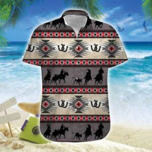Cowboy Team Roping Unisex Hawaiian Shirts  - Thelegend59