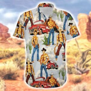 Cowboy Western Body Vintage Hawaiian Shirts  - Thelegend59