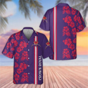 Crown Royal Whiskey Gift For Fan Hawaiian Graphic Print Short Sleeve  - Thelegend59