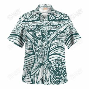 Crucifixion Of Jesus Picture Hawaiian Shirt - For Men And Women - Kids  - Thelegend59