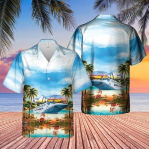Cruises Australia Sydney Harbour Bridge Blue High Quality Unisex Hawaiian Shirt  - Thelegend59