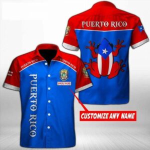 Ctom Hawaiian Aloha Hawaiian Shirts Puerto Rico With Name H  - Thelegend59