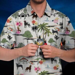 Curly Coated Retriever Hawaiian Shirt Hawaii Beach Retro  - Thelegend59