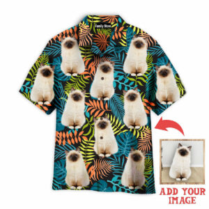 Custom Cat On Colorful Tropical Custom Hawaiian Shirt Pn302208Lb - For Men And Women - Kids  - Thelegend59