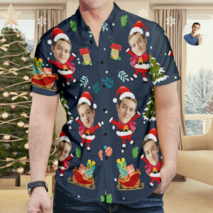 Custom Face Christmas Gift For Men Hawaiian Shirt - For Men And Women - Kids  - Thelegend59