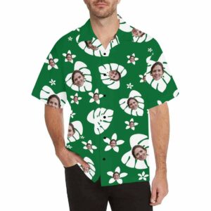 Custom Face Christmas Men'S Hawaiian Shirt  - Thelegend59