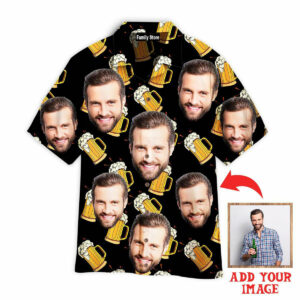 Custom Face Happy On Craft Glass Beer Custom Hawaiian Shirt Pn302204Lb - For Men And Women - Kids  - Thelegend59