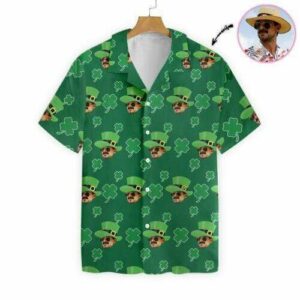 Custom Face Happy Patrick'S Day Hawaiian Aloha Hawaiian Shirtss  - Thelegend59