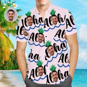 Custom Face Hawaiian Shirt All Over Print Men'S Hawaiian Shirts Aloha - For Men And Women - Kids  - Thelegend59
