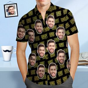 Custom Face Hawaiian Shirt Best Dad Personalised Father'S Day Hawaiian Shirts Gift For Dad  - Thelegend59