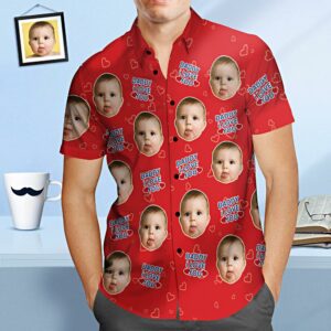 Custom Face Hawaiian Shirt Daddy I Love You Personalised Father'S Day Hawaiian Shirts Gift For Dad  - Thelegend59