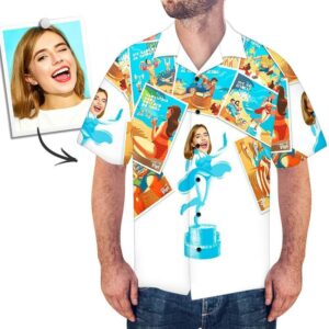 Custom Face Hawaiian Shirt Joining Together Photos  - Thelegend59