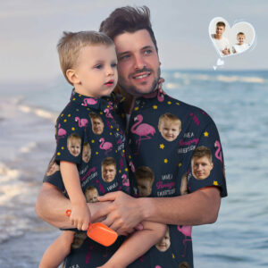 Custom Face Hawaiian Shirt Matching Father'S Day Hawaiian Shirts Father'S Day Gift - Have A Flamazing Father'S Day  - Thelegend59