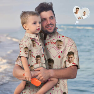 Custom Face Hawaiian Shirt Matching Father'S Day Hawaiian Shirts Father'S Day Gift - Sweet Papa  - Thelegend59
