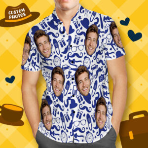 Custom Face Hawaiian Shirt Personalised Father'S Day Hawaiian Shirts Gift For Dad  - Thelegend59
