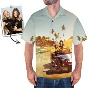 Custom Face Mash Hawaiian Shirts Men S All Over Print Hawaiian Shirt  - Thelegend59