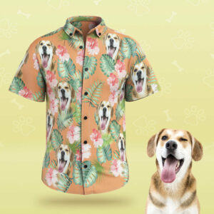 Custom Face Men Hawaiian Shirts Personalized Dog Face On A Hawaiian Shirt For Pet Lover  - Thelegend59