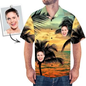 Custom Face On Hawaiian Shirts Hawaiian Shirt Anchor  - Thelegend59