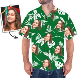 Custom Face On Hawaiian Shirts Hawaiian Shirt Coconut Tree  - Thelegend59