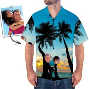 Custom Face On Hawaiian Shirts Hawaiian Shirt Flamingo  - Thelegend59