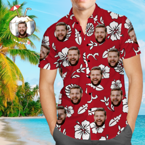 Custom Face On Hawaiian Shirts Hawaiian Shirt Lily Flowers  - Thelegend59