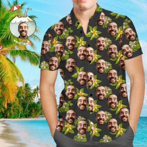 Custom Face On Hawaiian Shirts Hawaiian Shirt Money  - Thelegend59
