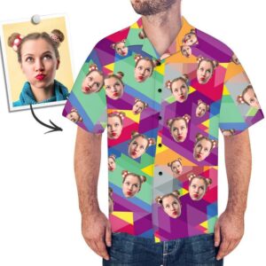 Custom Face On Hawaiian Shirts Hawaiian Shirt Pineapple  - Thelegend59