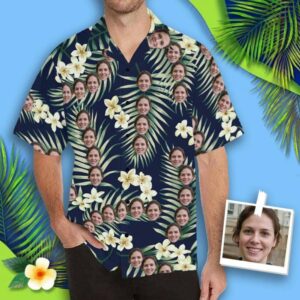 Custom Face Plants Men'S All Over Print Hawaiian Shirt  - Thelegend59