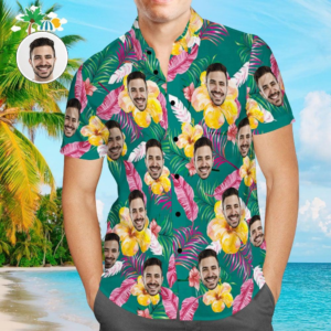 Custom Face Hawaiian Shirts Personalized Photo Men'S Hawaiian Shirt Pn302070Lb - For Men And Women - Kids  - Thelegend59