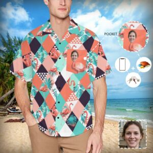 Custom Face Summer Time Men'S All Over Print Hawaiian Shirt With Chest Pocket  - Thelegend59