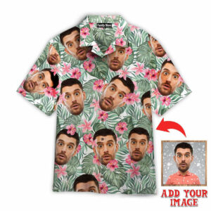Custom Funny Face Christmas Tropical Custom Hawaiian Shirt Pn302083Lb - For Men And Women - Kids  - Thelegend59