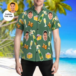 Custom Hawaiian Shirt Birthday Party Hawaiian Shirts With Your Age  - Thelegend59