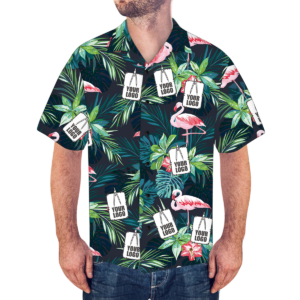 Custom Hawaiian Shirts Flamingo &Amp; Flowers Personalised Aloha Beach Hawaiian Shirts For Men  - Thelegend59