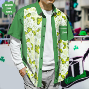 Custom Name Hawaiian Shirts - St. Patrick Clover Hawaiian Shirtss - Creative Design Gift  - Thelegend59